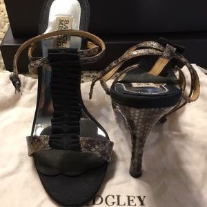 Badgley Mischka Sexy Snakeskin Heals